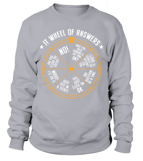 IT Support Wheel Of Fortune Tech Specialist Nerd Sweatshirt Unisex