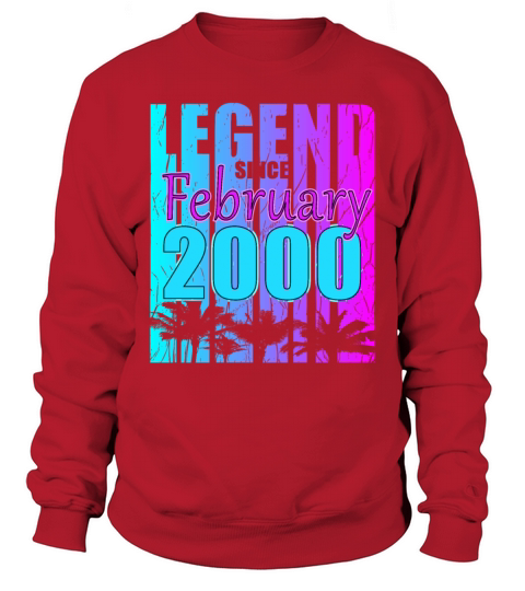 Vintage 2000 February 23rd Birthday Gift Sweatshirt Unisex