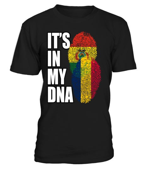 Chadian And Bolivian Mix Heritage DNA Flag T-Shirt Unisex