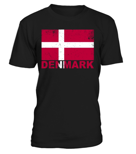 Denmark Flag Vintage Danish Nationality Origin Tra T-Shirt Unisex