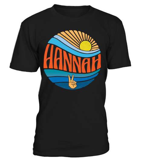 Hannah Shirt Vintage Sunset Hannah Groovy Tie Dye T-Shirt Unisex