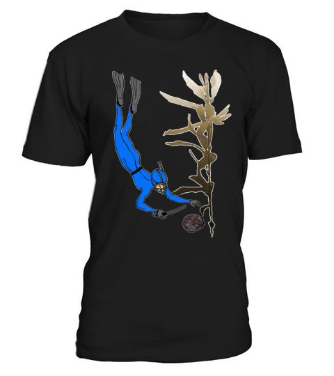 Vintage Freediving Abalone Diver with Kelp T-Shirt Unisex