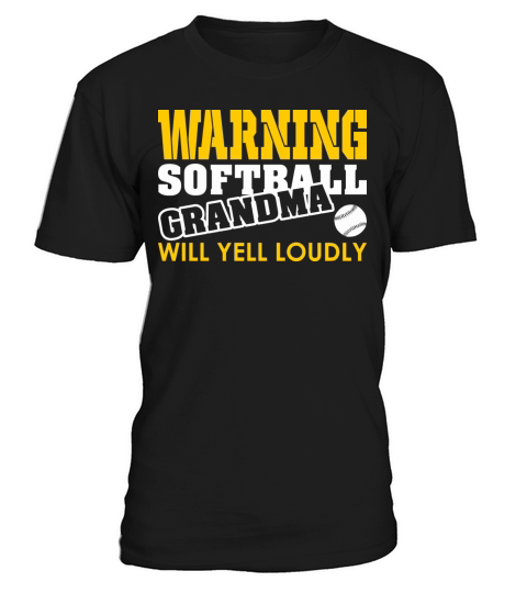 Warning Softball Grandma Will Yell Loudly T-Shirt Unisex
