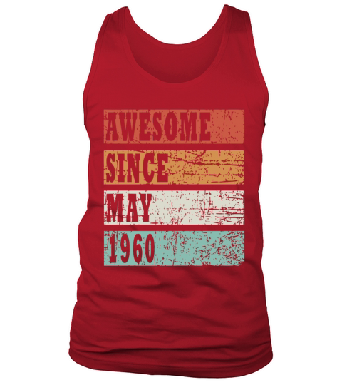 1960 vintage born in May gift Tank Top Unisex