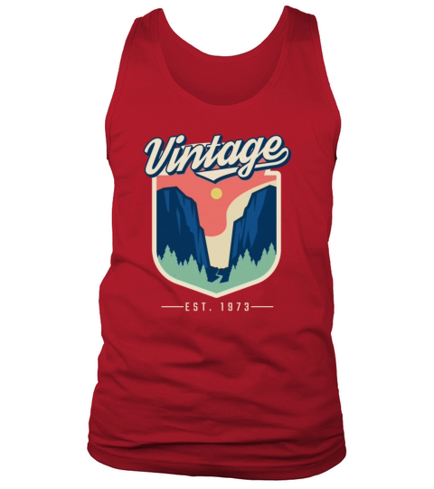 1973 Vintage born in Retro age Birthday gift idea Tank Top Unisex