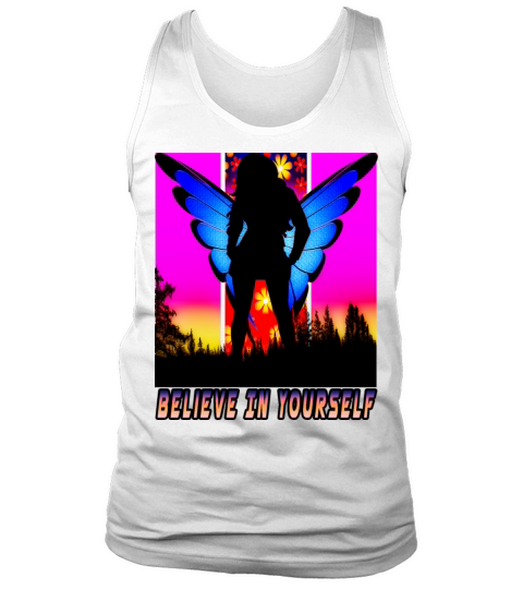 Believe In Yourself With Roses Flowers Tank Top Unisex