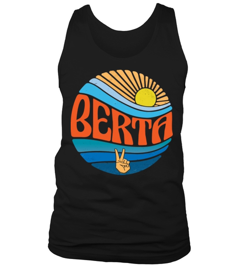 Berta Shirt Vintage Sunset Berta Groovy Tie Dye Tank Top Unisex