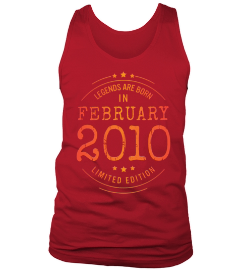 Birthday February 2010 Limited Edition Vintage Tank Top Unisex