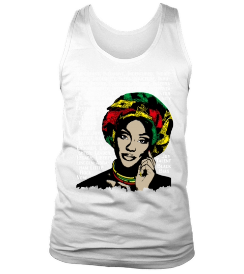 Black history month african women words design268 Tank Top Unisex