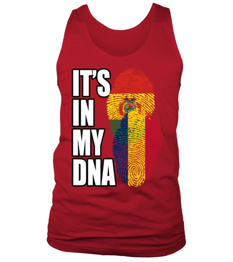 Chadian And Bolivian Mix Heritage DNA Flag Tank Top Unisex