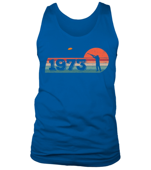 Clay Skeet pigeon shooting Vintage 1973 birthday Tank Top Unisex