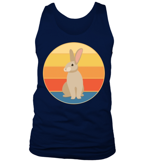 Cute Rabbit Bunny Retro Sunset Vintage Animal Pet Tank Top Unisex