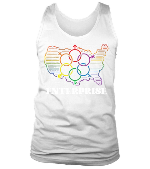 Enterprise Pride Flag Pride Month LGBTQ Flag LGBT Tank Top Unisex