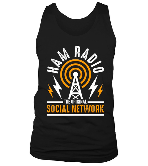 Ham Radio The Original Social Network Radio Tower Tank Top Unisex