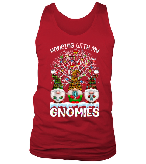 Hanging With My Gnomies Nordic Santa Gnome Christm Tank Top Unisex
