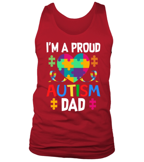 Proud Dad Autism Awareness Family Matching Tank Top Unisex