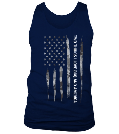Two Things I Love BBQ And America Tank Top Unisex