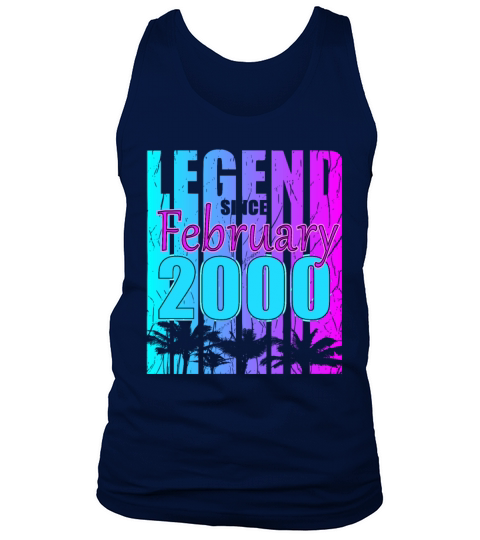 Vintage 2000 February 23rd Birthday Gift Tank Top Unisex