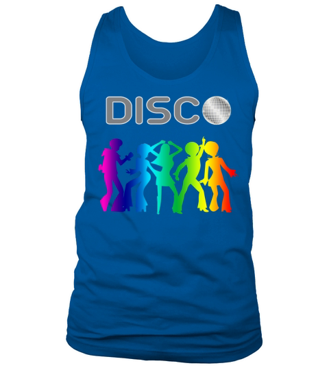 Vintage Retro 1970s Rainbow Disco Dancers Tank Top Unisex