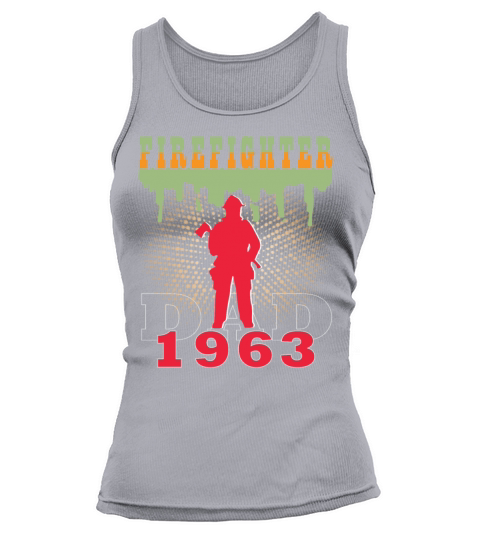 1963 vintage fireman birthday firefighter Tank top Woman