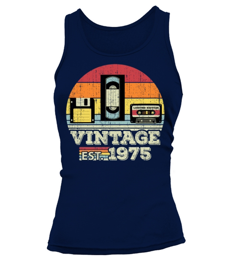 48 Year Old Vintage 1975 48th Birthday Gift Tank top Woman