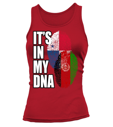 Afghan And Panamanian Mix Heritage DNA Flag Tank top Woman