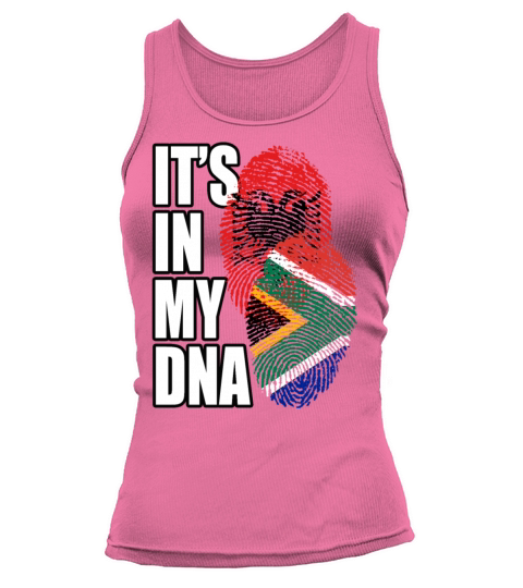 Albanian And South African Mix Heritage DNA Flag Tank top Woman