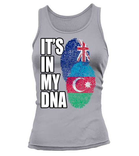 Azerbaijani And New Zealand Mix Heritage DNA Flag Tank top Woman