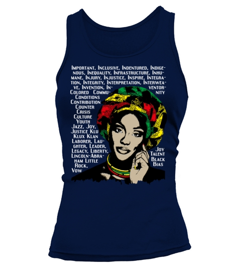 Black history month african women words design268 Tank top Woman