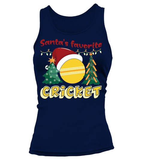 Christmas Sport Christmas Santas Favorite Cricket Tank top Woman