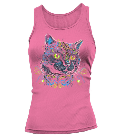 Colorful Cat Tank top Woman