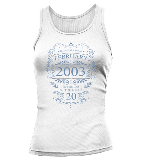February 2003 20th Birthday Vintage Tank top Woman