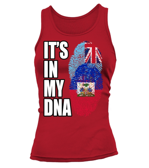 Fijian And Haitian Mix Heritage DNA Flag Tank top Woman