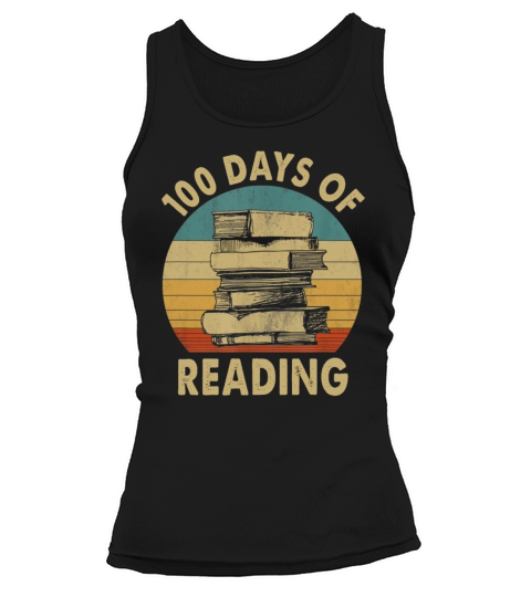 Happy 100 Days Of School Reading Student Teacher Tank top Woman