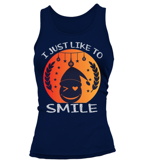 i just like to smile christmas shirt Tank top Woman