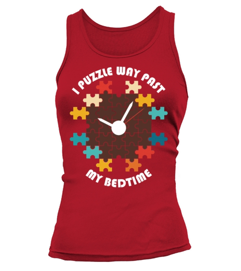 I Puzzle Way Past My Bedtime Retro Puzzling Tank top Woman