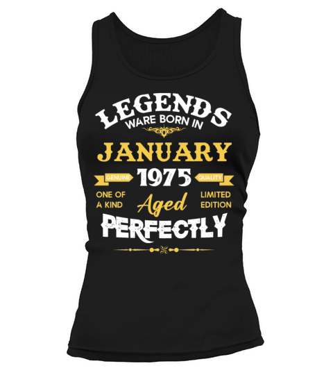 January 1975 Vintage Birthday Present Tank top Woman