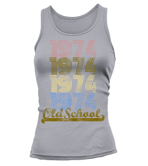 Old School 1974 Vintage Retro Shirt Tank top Woman