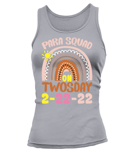 Paraprofessional Para Squad Teacher on Twosday 2-2 Tank top Woman