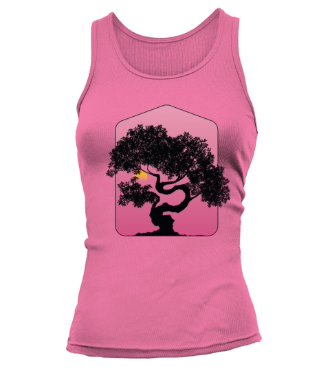 Pink Landscape Bonsai Tank top Woman
