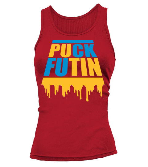puck futin logo design Tank top Woman