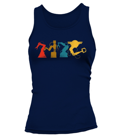 Robot Robotics Engineer Retro Tank top Woman