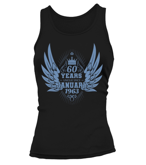 Vintage 1963 Birthday January Angel Wings Tank top Woman