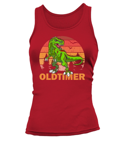 Vintage Dino T-Rex Men Dad Fathers Day Tank top Woman