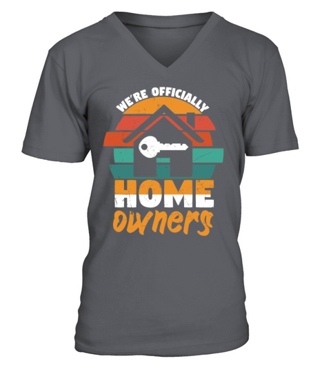 Home Owners Vintage Distressed Key V-Neck T-shirt