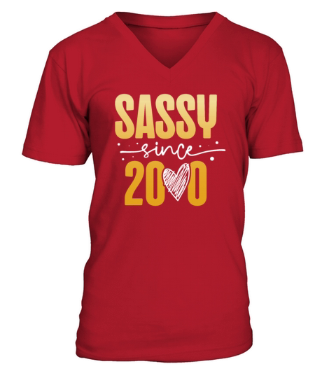 Sassy Since 2000 Decade 2000s Millenium Vintage V-Neck T-shirt