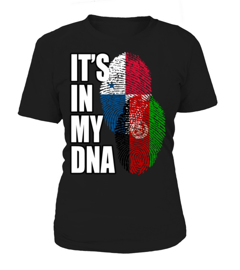 Afghan And Panamanian Mix Heritage DNA Flag Women's T-Shirt