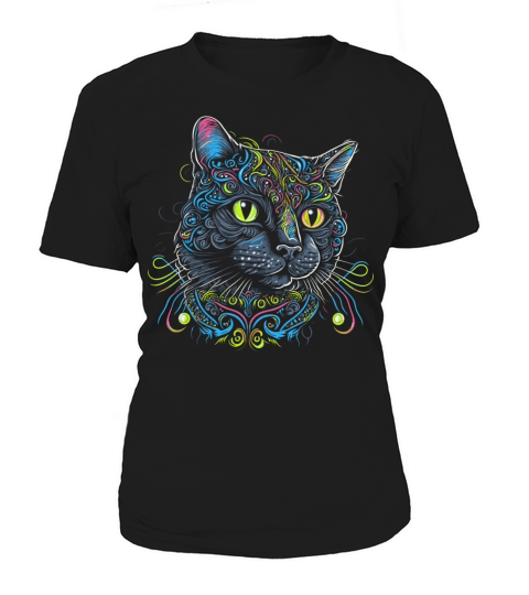Colorful Cat Women's T-Shirt