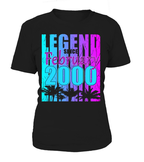 Vintage 2000 February 23rd Birthday Gift Women's T-Shirt