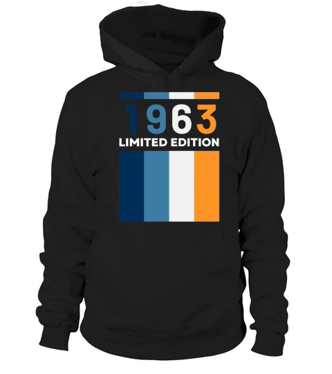 60 Years Vintage 1963 Retro 60th Birthday Hoodie Unisex